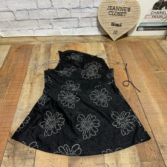 FOR LOVE & LEMONS crystal embellished PAMELA dress small - Picture 5 of 16